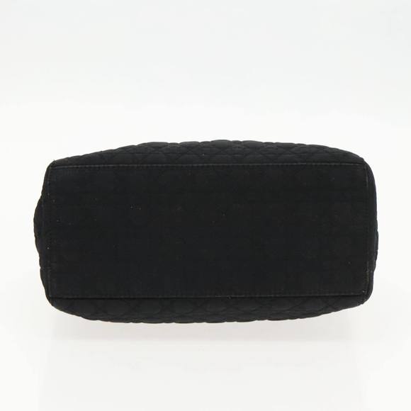 Christian Dior Canage Hand Bag Nylon Black Gold Auth yk15712 - Picture 5 of 16